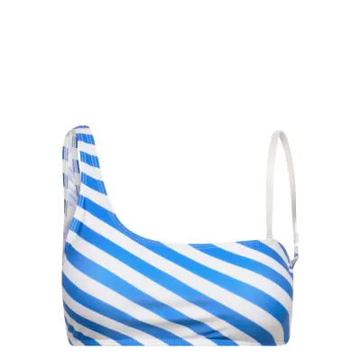 Striped Bounty Bikini Top Swimwear Bikinis Bikini Tops Bandeau Bikinitops Multi/patterned Becksöndergaard