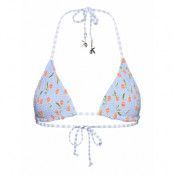 Summer Crush Shirred Reversible Slide Tri *Villkorat Erbjudande Swimwear Bikinis Bikini Tops Triangle Bikinitops Blå Seafolly