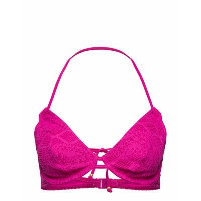 Sundance Uw Halter Bikini Top Swimwear Bikinis Bikini Tops Bandeau Bikinitops Pink Freya