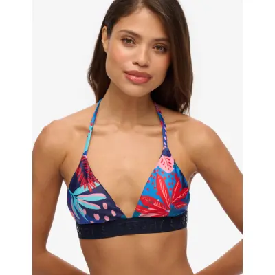 Superdry Sport Logo Triangle Bikini Top - Multi/patterned - 36