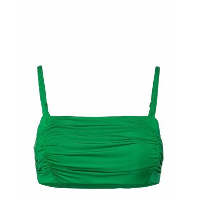Lindex Swim Alba Bandeau Shiny Grön