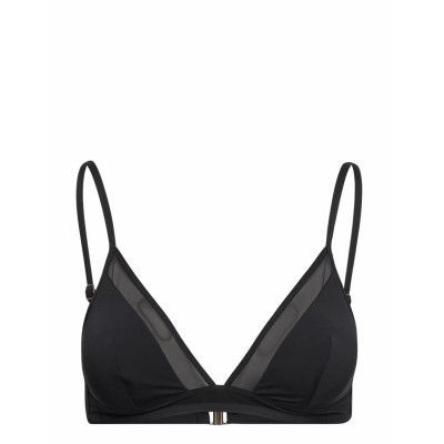 Swim Bra Dalia Triangle Swimwear Bikinis Bikini Tops Triangle Bikinitops Svart Lindex