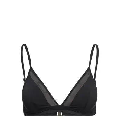 Swim Bra Dalia Triangle Swimwear Bikinis Bikini Tops Triangle Bikinitops Svart Lindex