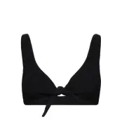 Swim Bra Laila Top Crepe Swimwear Bikinis Bikini Tops Triangle Bikinitops Svart Lindex