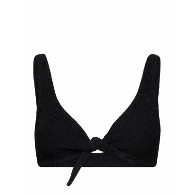 Swim Bra Laila Top Crepe Swimwear Bikinis Bikini Tops Triangle Bikinitops Svart Lindex