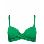 Swim Bra Liljatshirt Twist Shi Swimwear Bikinis Bikini Tops Push-up Bikinitops Green Lindex