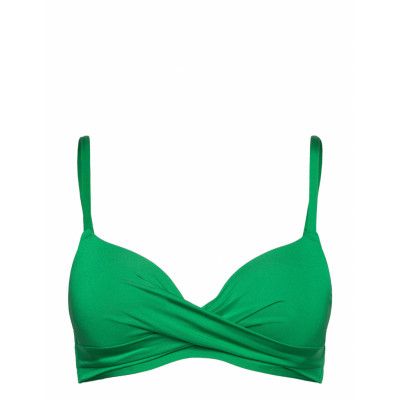 Swim Bra Liljatshirt Twist Shi Swimwear Bikinis Bikini Tops Push-up Bikinitops Green Lindex