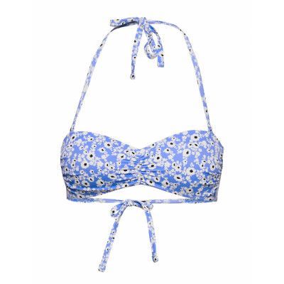 Swim Bra Rachel Pisa Bandeau Swimwear Bikinis Bikini Tops Bandeau Bikinitops Blå Lindex
