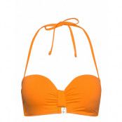 Swim Bra Reese Balc Tt Knot Swimwear Bikinis Bikini Tops Bandeau Bikinitops Orange Lindex