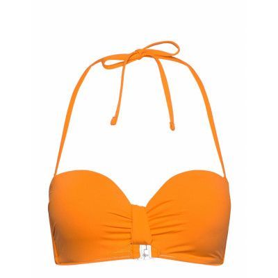 Swim Bra Reese Balc Tt Knot Swimwear Bikinis Bikini Tops Bandeau Bikinitops Orange Lindex