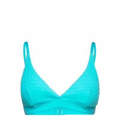 Swim Bra Selena Triangle Smock Swimwear Bikinis Bikini Tops Triangle Bikinitops Blue Lindex