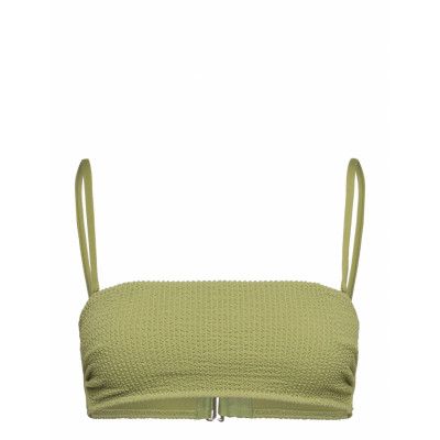 Lindex Swim Bra Tami Bandeau Crepe Grön