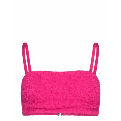 Lindex Swim Bra Tami Bandeau Crepe Rosa