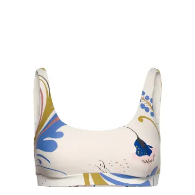 Swim Bra Wanda Scoop Top Speed Swimwear Bikinis Bikini Tops Bandeau Bikinitops Multi/mönstrad Lindex