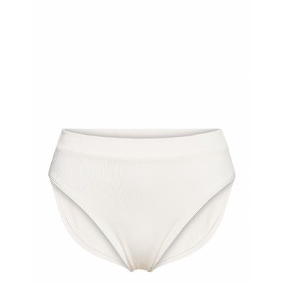 Swim Brief Elle High Waist Swimwear Bikinis Bikini Bottoms High Waist Bikinis Creme Lindex