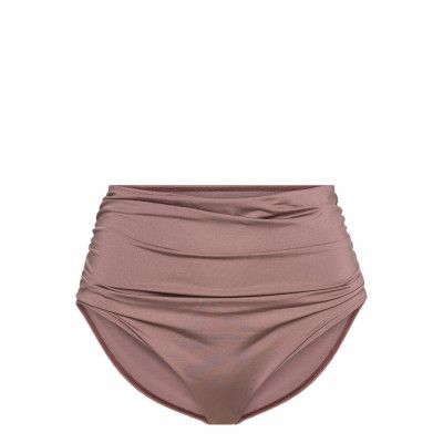 Swim Brief Sara Bikini Shaping Swimwear Bikinis Bikini Bottoms High Waist Bikinis Brown Lindex