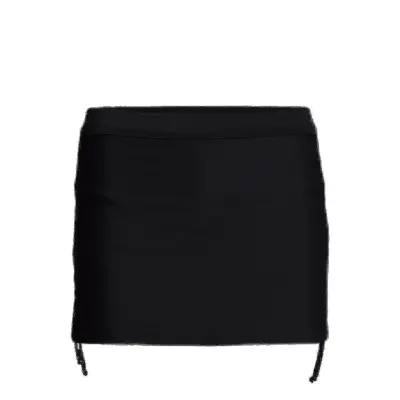 Swim Skirted Brief Swimwear Beach Wear Bikini Bottoms Bikini Briefs Svart Wiki