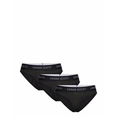 The Bamboo 3-Pack Bikini Brief Trosa Brief Tanga Black URBAN QUEST