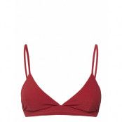 The Erato Top Swimwear Bikinis Bikini Tops Triangle Bikinitops Red AYA Label
