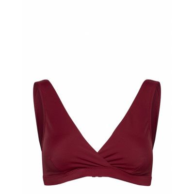 The Go-To Bikini Top Swimwear Bikinis Bikini Tops Triangle Bikinitops Vinröd Boob