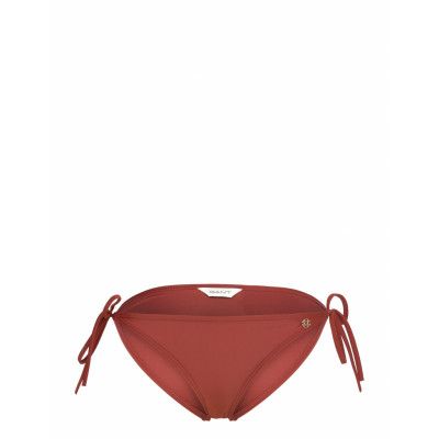 GANT Tie Side Bikini Bottom Brun