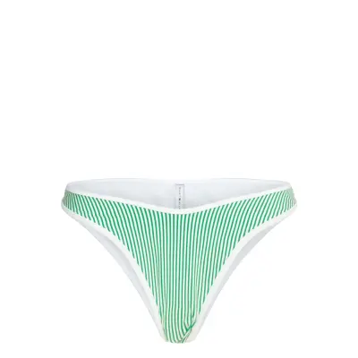 Tommy Hilfiger High Leg Cheeky Grön