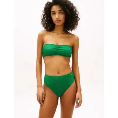 Tommy Hilfiger Hw Cheeky Bikini - Green - M