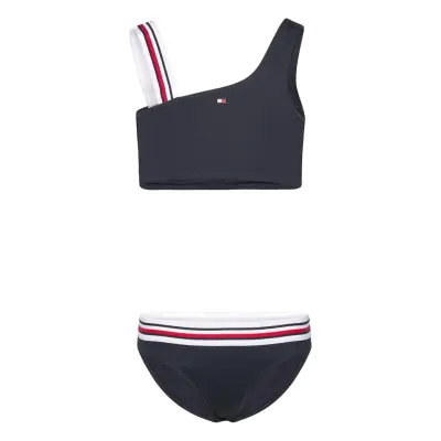 Tommy Hilfiger Shoulder Bikini Set Marinblå