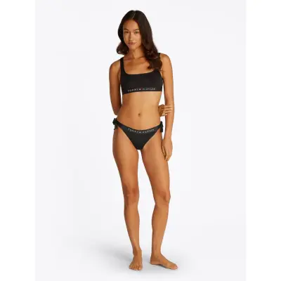 Tommy Hilfiger Cheeky Side Tie Bikini - Black - M
