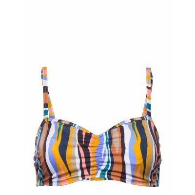 Torra Bay Uw Bandeau Bikini Top Swimwear Bikinis Bikini Tops Bandeau Bikinitops Multi/mönstrad Freya