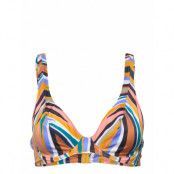 Torra Bay Uw High Apex Bikini Top Swimwear Bikinis Bikini Tops Triangle Bikinitops Multi/patterned Freya
