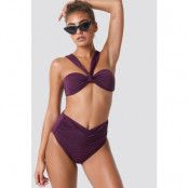 Trendyol High Waisted Bikini Bottom - Purple