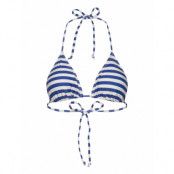 Rosemunde Triangle Bikini Top Blå