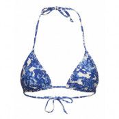 Triangle Bikini Top Swimwear Bikinis Bikini Tops Triangle Bikinitops Blue Rosemunde