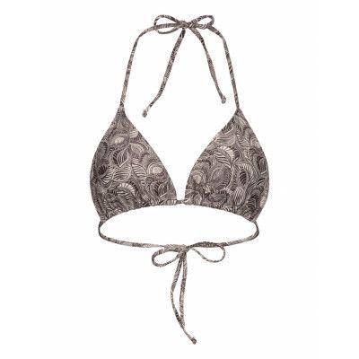 Triangle Bikini Top *Villkorat Erbjudande Swimwear Bikinis Bikini Tops Triangle Bikinitops Brun Rosemunde