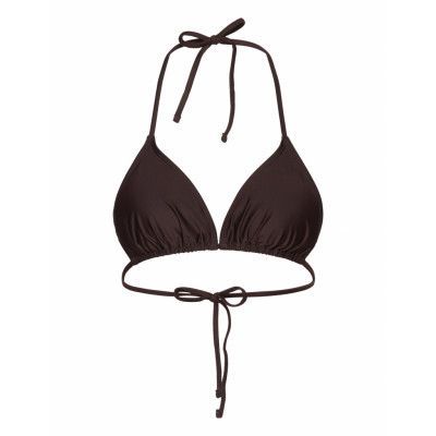 Triangle Bikini Top Swimwear Bikinis Bikini Tops Triangle Bikinitops Brun *Villkorat Erbjudande Rosemunde