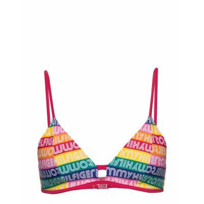 Triangle Fixed Swimwear Bikinis Bikini Tops Wired Bikinitops Multi/mönstrad Tommy Hilfiger