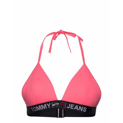 Triangle Fixed Swimwear Bikinis Bikini Tops Triangle Bikinitops Rosa Tommy Hilfiger