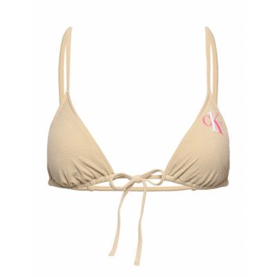 Triangle-Rp Swimwear Bikinis Bikini Tops Triangle Bikinitops Beige Calvin Klein