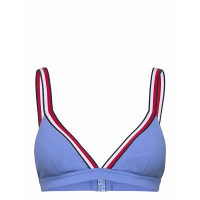 Triangle Rp Swimwear Bikinis Bikini Tops Triangle Bikinitops Blue Tommy Hilfiger