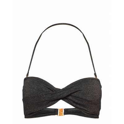 Twist Bandeau Swimwear Bikinis Bikini Tops Bandeau Bikinitops Svart Seafolly