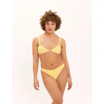 Understatement Underwear Balconette Bikini Top - Yellow - L