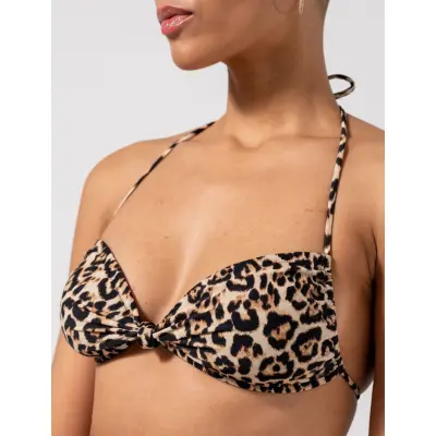 Understatement Underwear Flipped Triangle Bikini Top - Yellow - XL