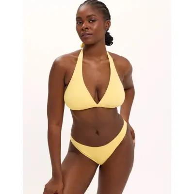 Understatement Underwear Halter Bikini Top - Yellow - XXL