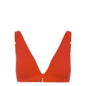 Understatement Underwear Plunge Bikini Top - Coral - XL