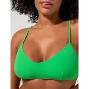 Understatement Underwear Strappy Scoop Bikini Top - Green - M