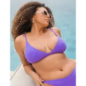 Understatement Underwear Triangle Bikini Top - Purple - XL