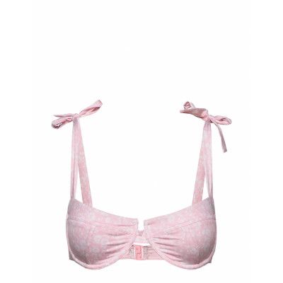 Underwire Bikini Top Swimwear Bikinis Bikini Tops Wired Bikinitops Rosa Ganni