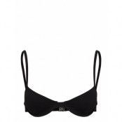 Underwire Top Swimwear Bikinis Bikini Tops Wired Bikinitops Svart Filippa K