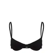 Underwire Top Swimwear Bikinis Bikini Tops Wired Bikinitops Svart Filippa K